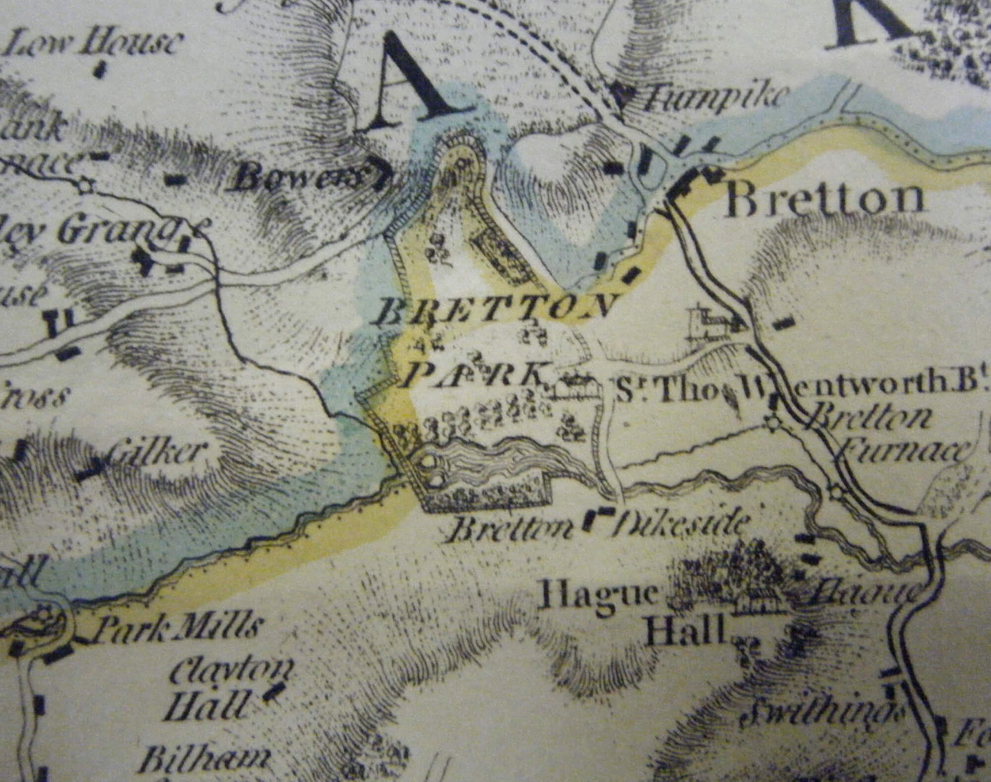 Map of West Bretton 1771