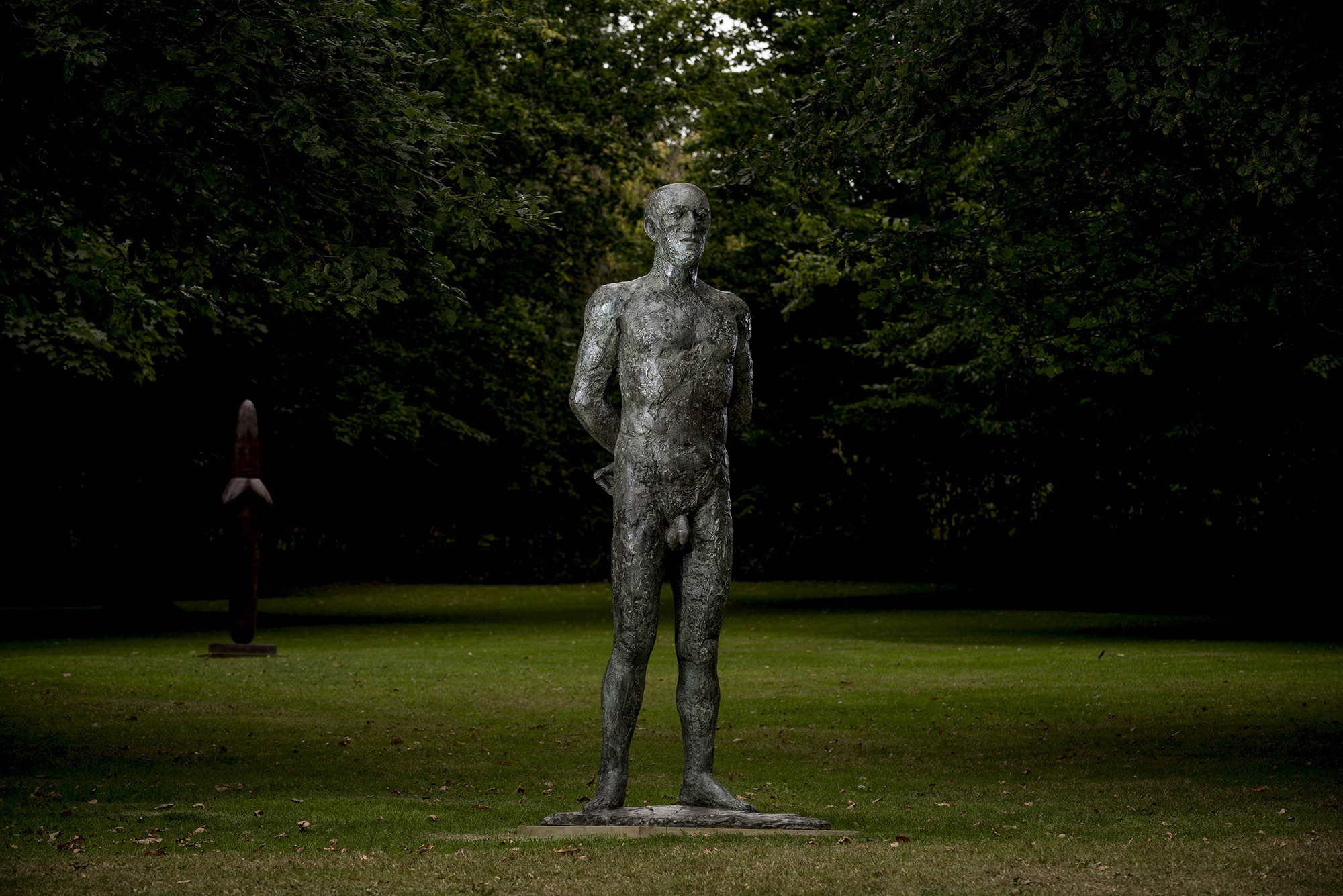 Elisabeth Frink Standing Man 1984 at Yorkshire Sculpture Park