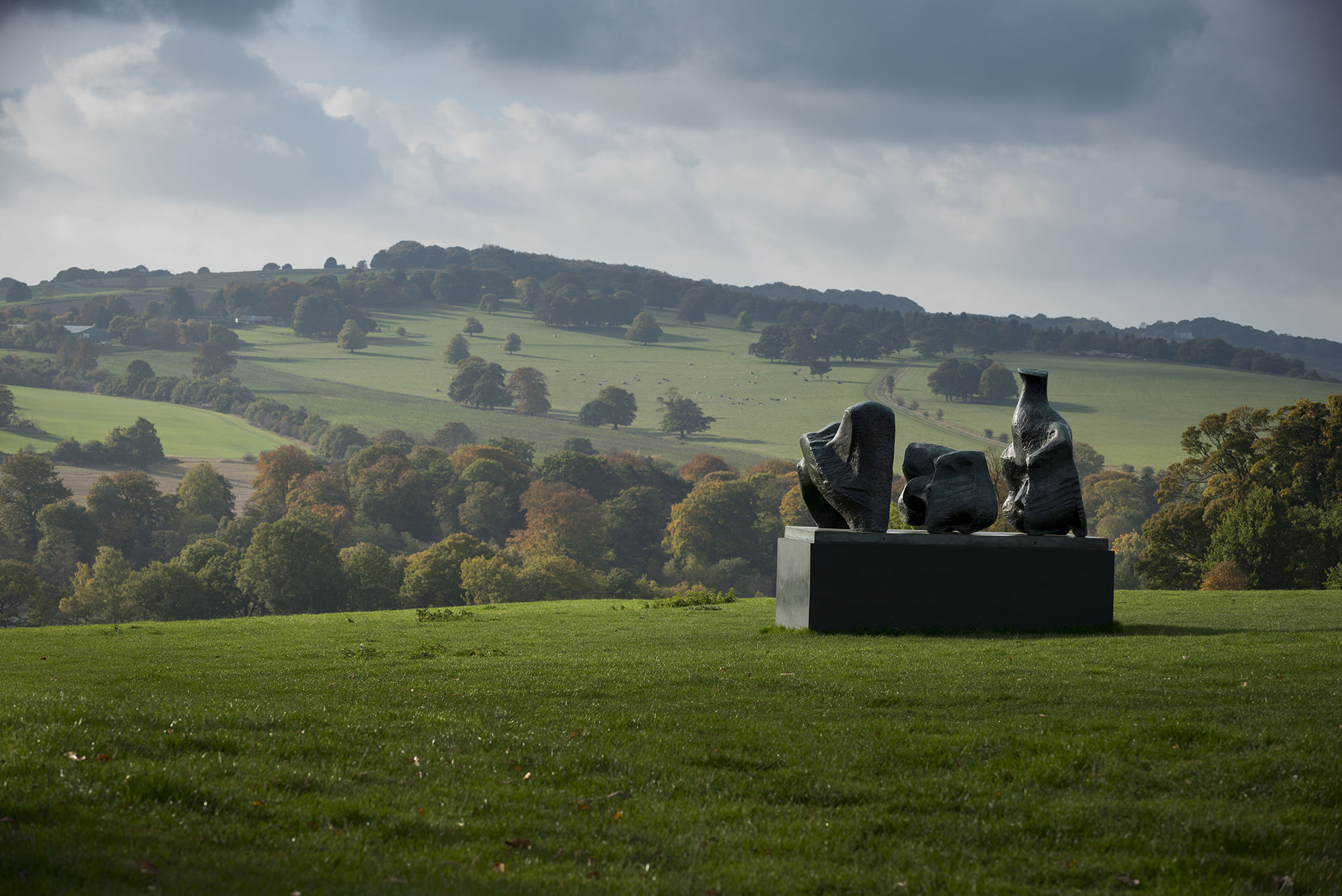 Henry Moore Three Piece Reclining Figure No 1 1961 at Yorkshire Sculpture Park