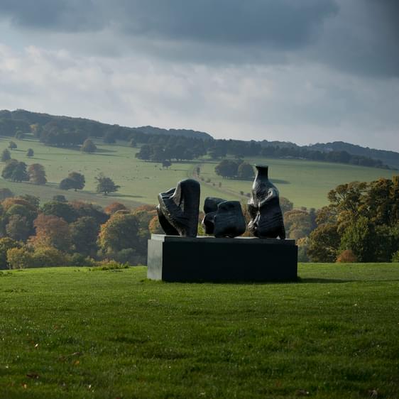 Henry Moore Three Piece Reclining Figure No 1 1961 at Yorkshire Sculpture Park
