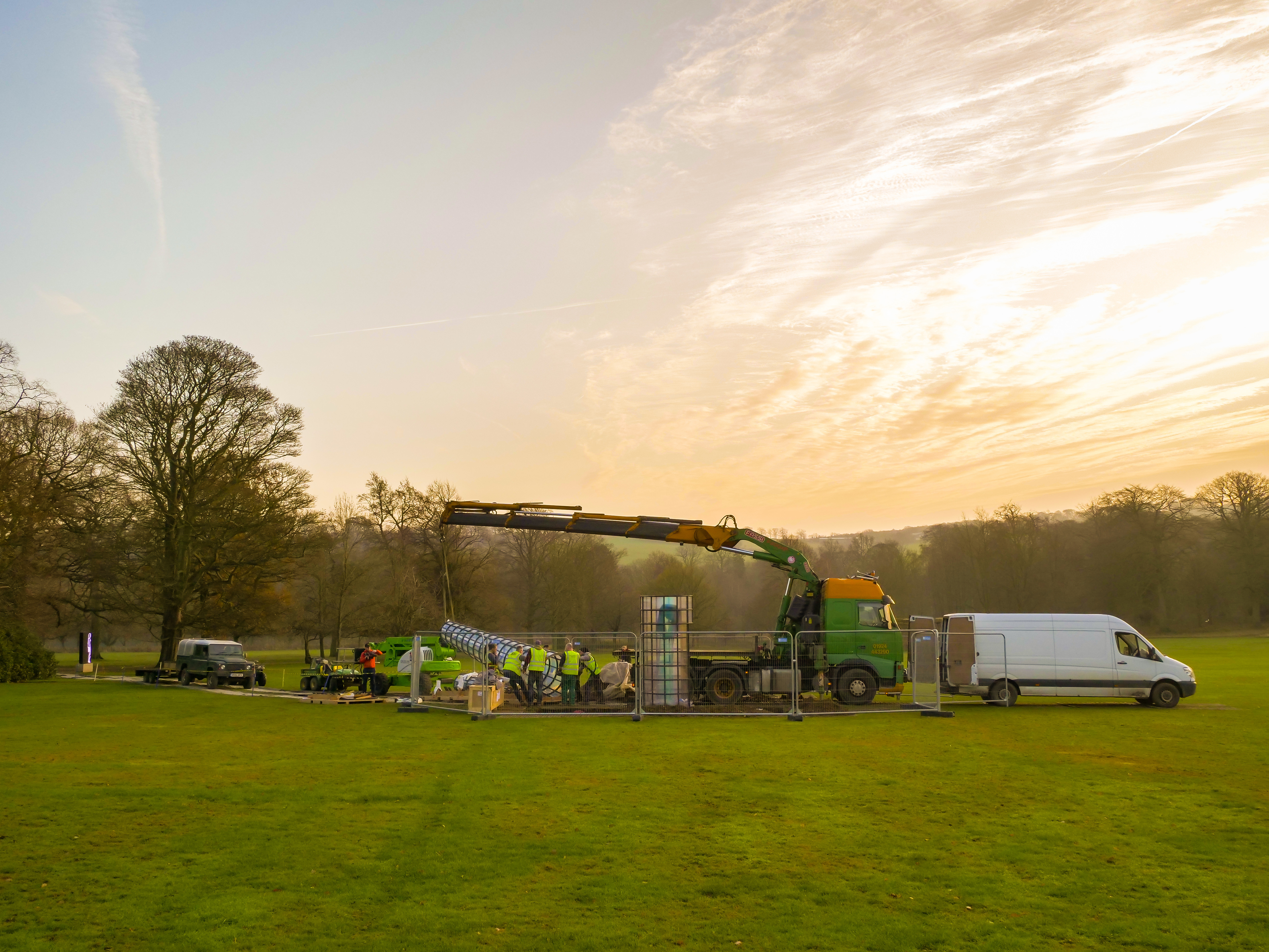 Installing Kimsooja – A Needle Woman 2014 at Yorkshire Sculpture Park