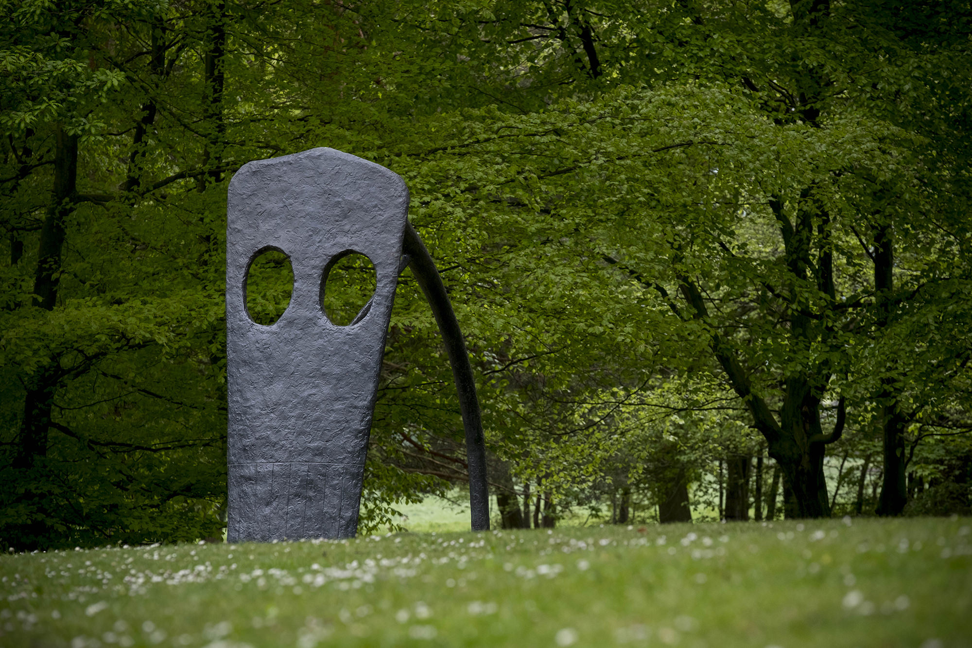 William Turnbull Large Horse 1990 Courtesy the artists estate and YSP at Yorkshire Sculpture Park