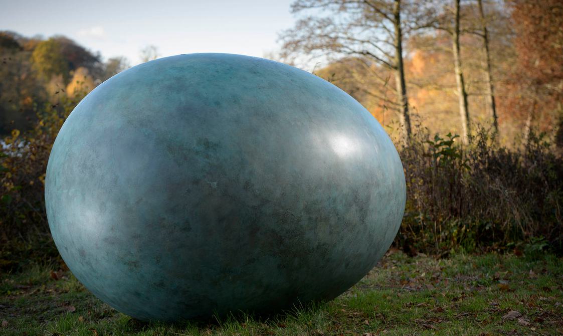 Gavin Turk – Oeuvre (Verdigris) 2019 at Yorkshire Sculpture Park
