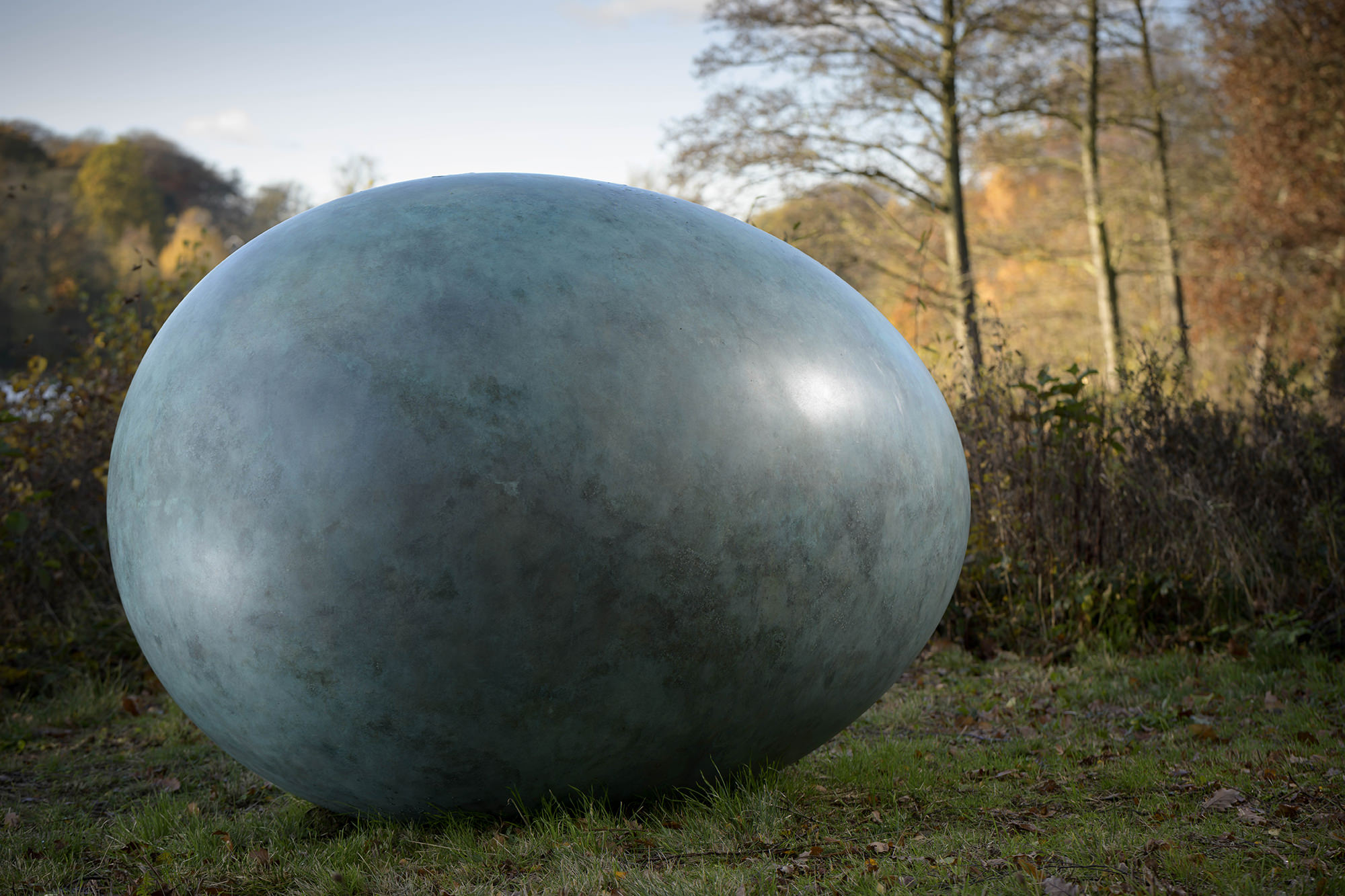 Gavin Turk – Oeuvre (Verdigris) 2019 at Yorkshire Sculpture Park