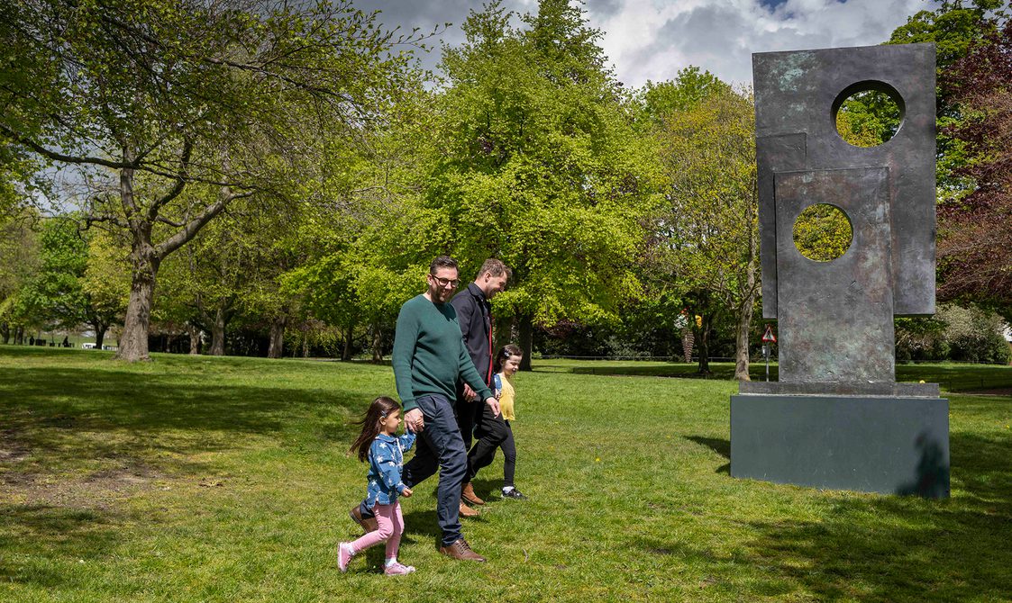 Barbara Hepworth Squares with Two Circles 1963 at Yorkshire Sculpture Park