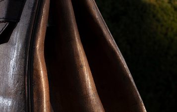 Fold detail of Kalliopi Lemos – Bag of Aspirations 2019 at Yorkshire Sculpture Park