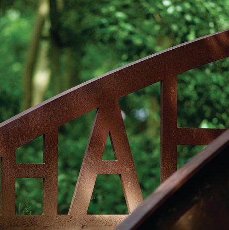 Detail of Brian Fell Ha Ha Bridge 2006 at Yorkshire Sculpture Park