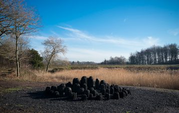 David Nash Black Mound 2013 at Yorkshire Sculpture Park