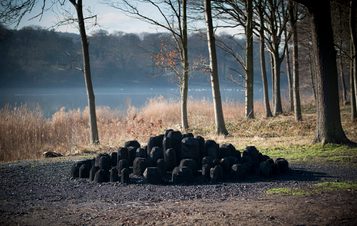 David Nash Black Mound 2013 at Yorkshire Sculpture Park