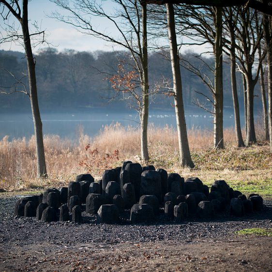 David Nash Black Mound 2013 at Yorkshire Sculpture Park