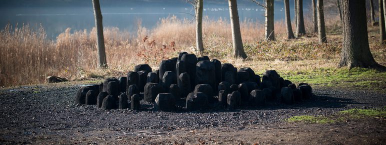 David Nash Black Mound 2013 at Yorkshire Sculpture Park