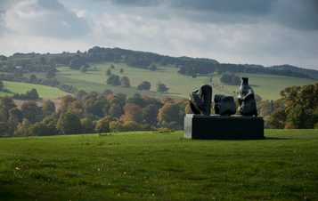 Henry Moore Three Piece Reclining Figure No 1 1961 at Yorkshire Sculpture Park