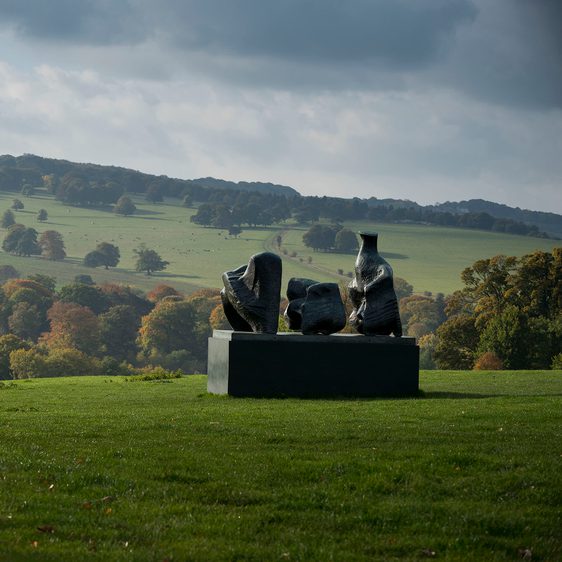 Henry Moore Three Piece Reclining Figure No 1 1961 at Yorkshire Sculpture Park