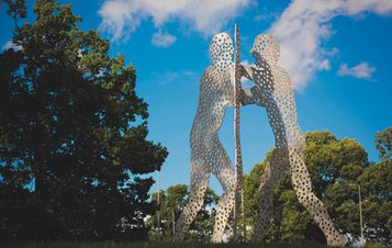 Jonathan Borofsky Molecule Man 1977-78 at Yorkshire Sculpture Park