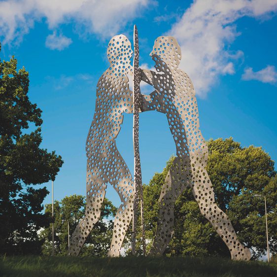 Jonathan Borofsky Molecule Man 1977-78 at Yorkshire Sculpture Park