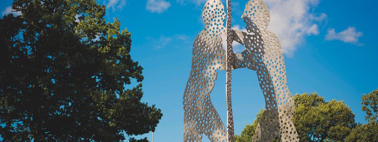 Jonathan Borofsky Molecule Man 1977-78 at Yorkshire Sculpture Park