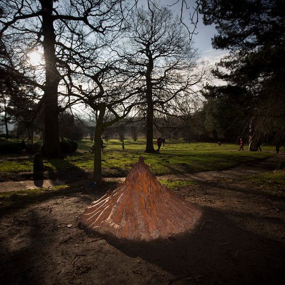 Kenny Hunter Bonfire 2009 at Yorkshire Sculpture Park