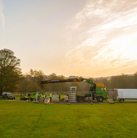 Installing Kimsooja – A Needle Woman 2014 at Yorkshire Sculpture Park