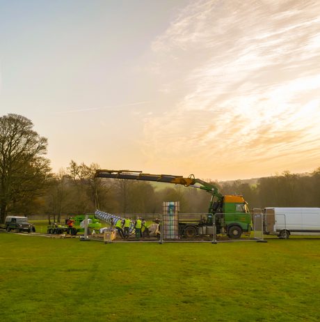 Installing Kimsooja – A Needle Woman 2014 at Yorkshire Sculpture Park