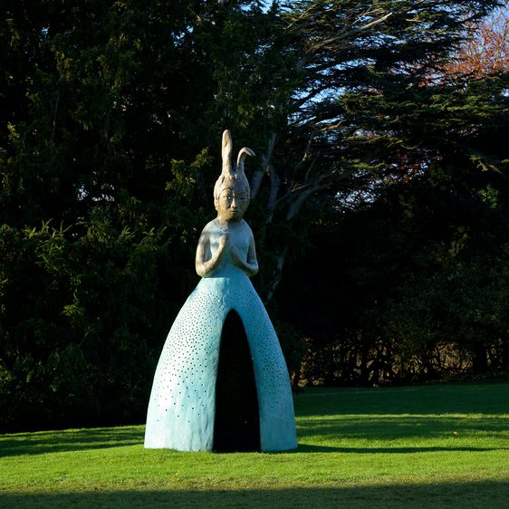 Leiko Ikemura Usagi Kannon II 2019 at Yorkshire Sculpture Park