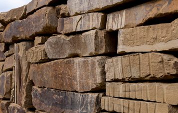 Detail of Sean Scully, Wall Dale Cubed, 2018 Courtesy the artist and YSP at Yorkshire Sculpture Park