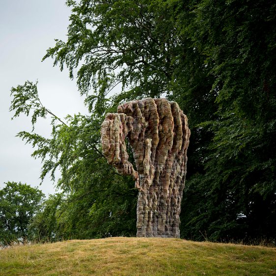 Ursula von Rydingsvard Heart in Hand, 2014, Courtesy the artist, Galerie Lelong New York and YSP at Yorkshire Sculpture Park
