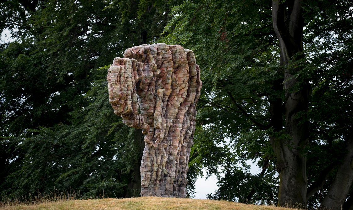 Ursula von Rydingsvard Heart in Hand 2014 Courtesy the artist Galerie Lelong New York and YSP at Yorkshire Sculpture Park