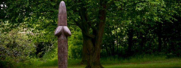 William Turnbull Large Idol 1985 Courtesy the artists estate and YSP at Yorkshire Sculpture Park