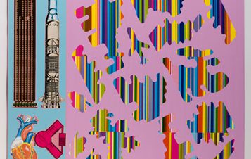 Edoardo Paolozzi, Human Fate and World Powers from Zero Energy Experimental Pile, 1969–70. Courtesy YSP © The Eduardo Paolozzi Foundation